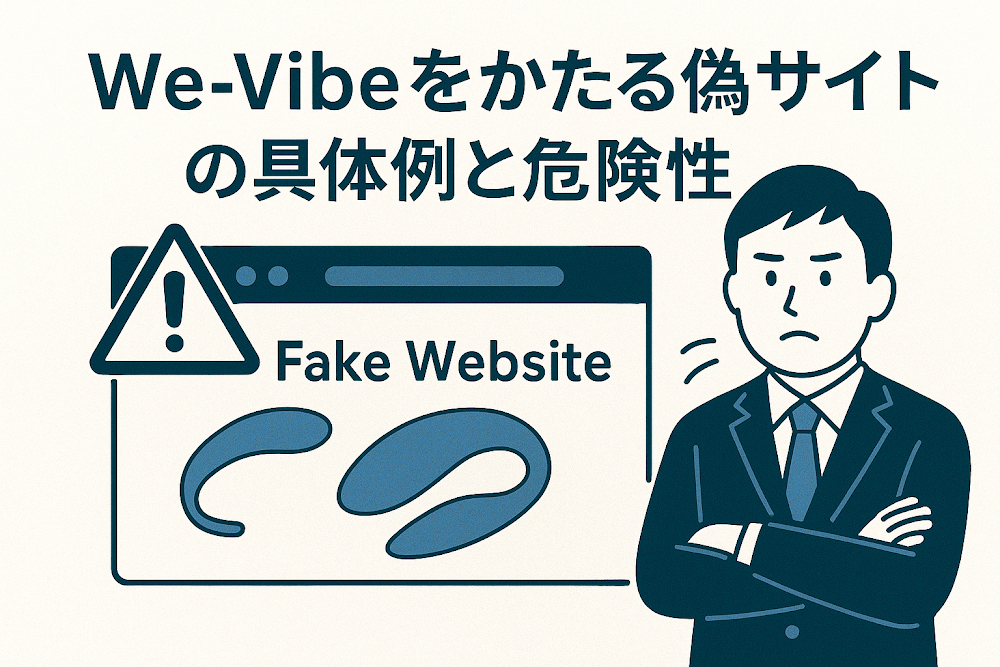 We-Vibeをかたる偽サイトの具体例と危険性