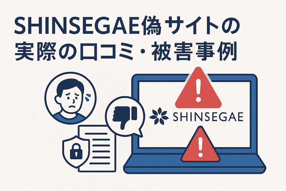 SHINSEGAE偽サイトの実際の口コミ・被害事例