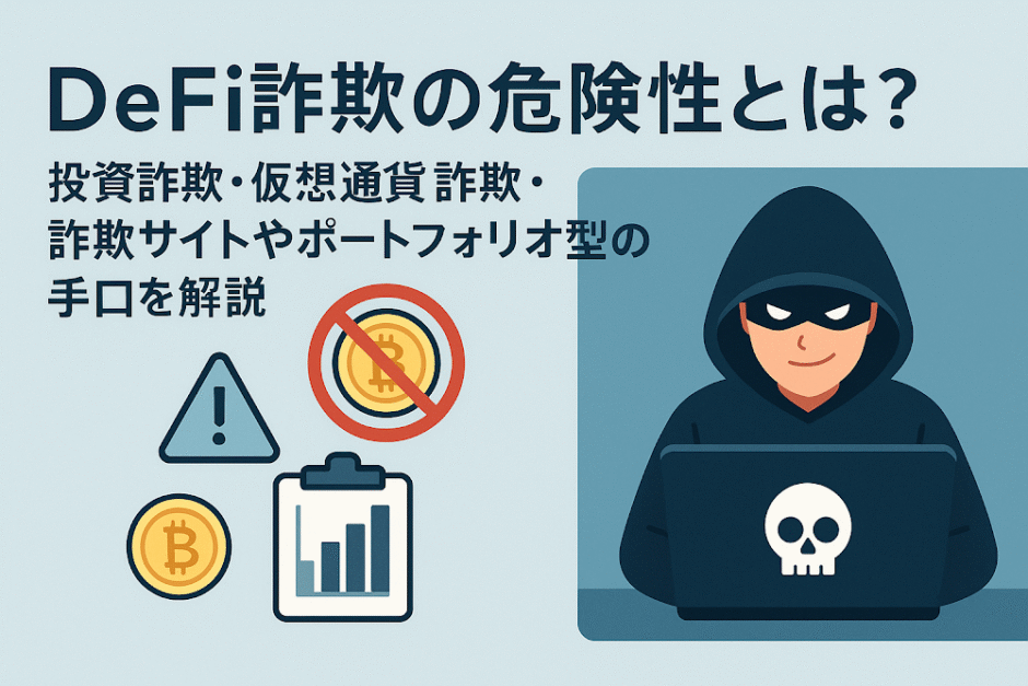 DeFi詐欺の危険性とは？偽サイトやポートフォリオ型の手口を解説