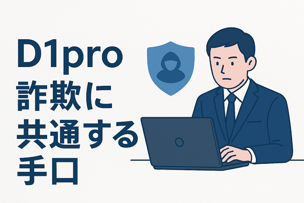 D1pro詐欺に共通する手口