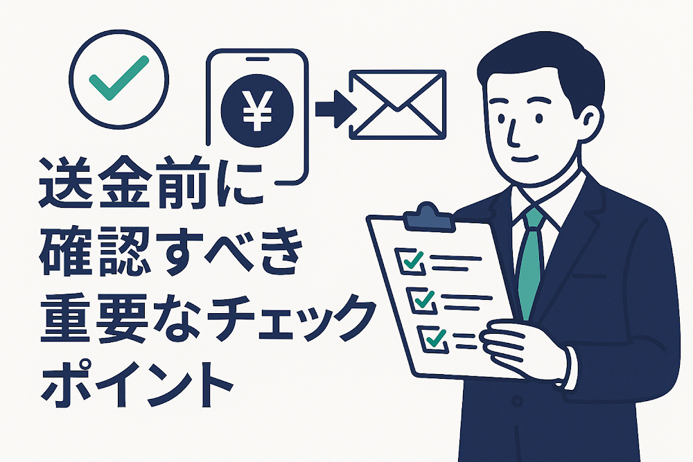 送金前に確認すべき重要なチェックポイント