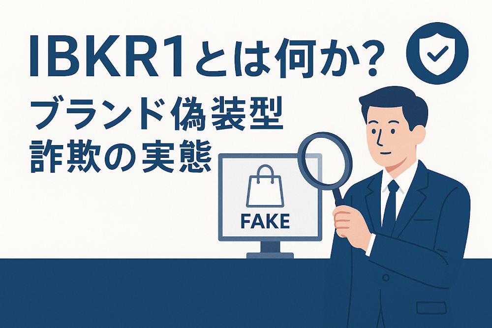 ibkr1とは何か?ブランド偽装型詐欺の実態