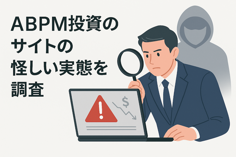 ABPM投資のサイトの怪しい実態を調査