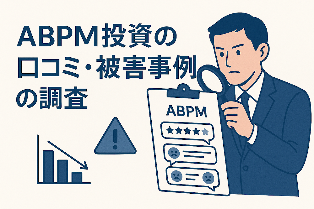 ABPM投資の口コミ・被害事例の調査