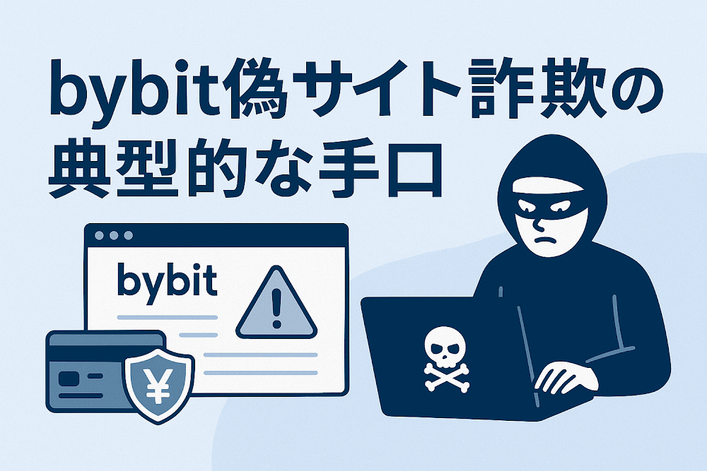 bybit偽サイト詐欺の典型的な手口