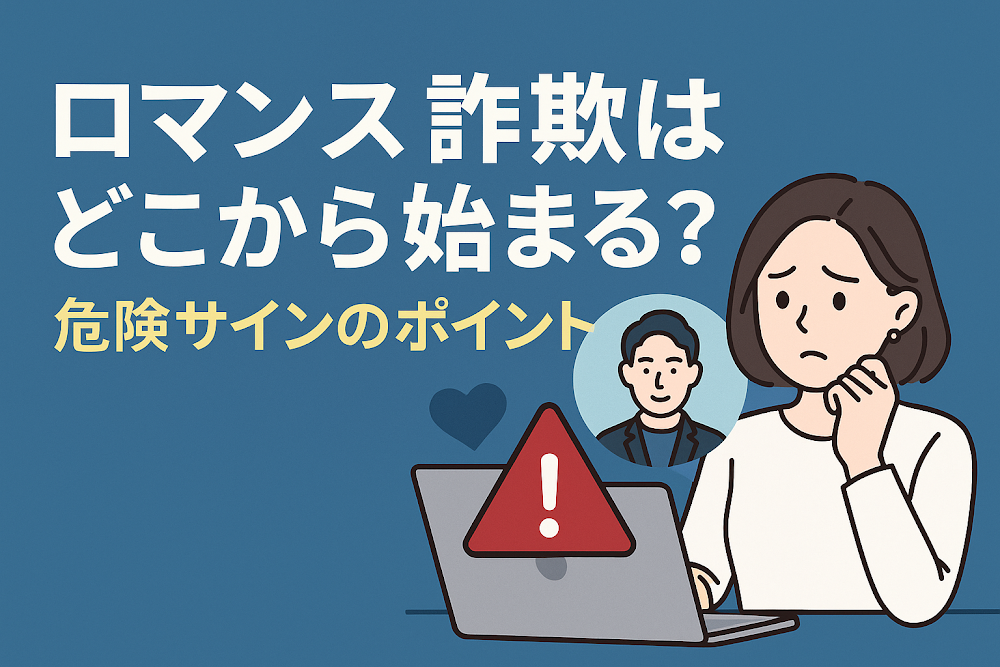 ロマンス詐欺はどこから始まる？危険サインのポイント