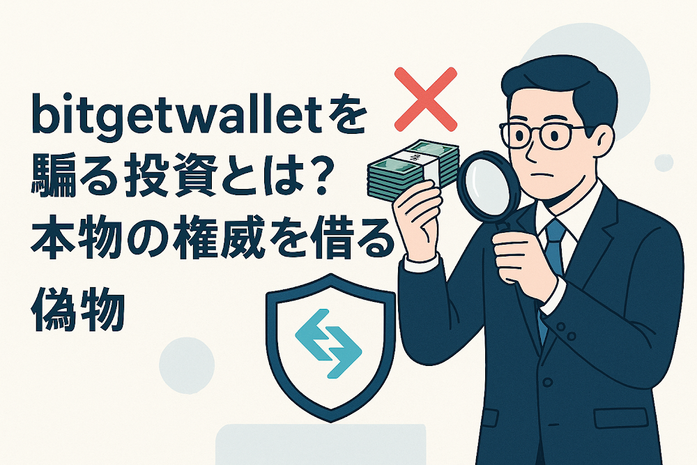 bitgetwalletを騙る投資とは?本物の権威を借る偽物