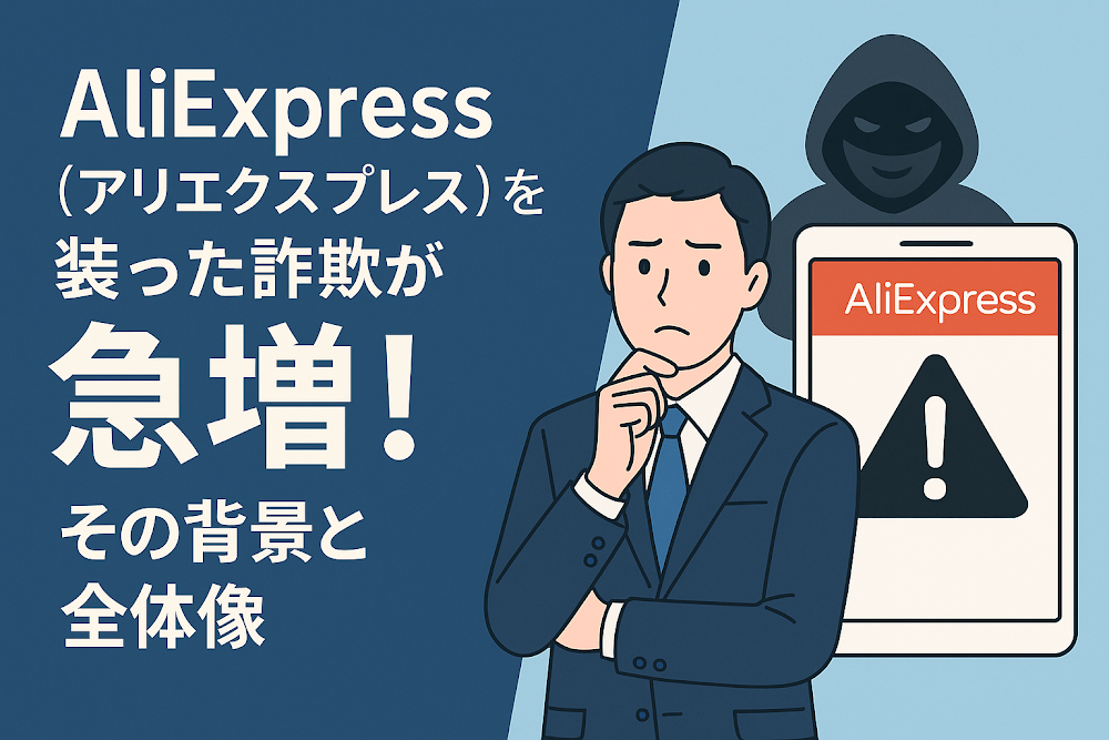AliExpress(アリエクスプレス)を装った詐欺が急増!その背景と全体像