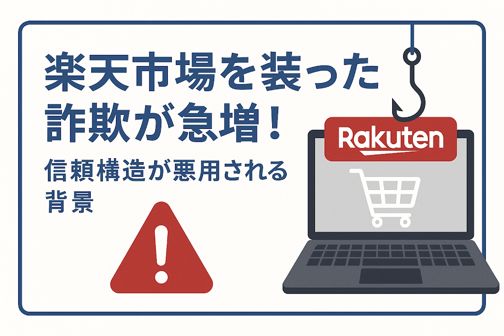 楽天市場を装った詐欺が急増!信頼構造が悪用される背景