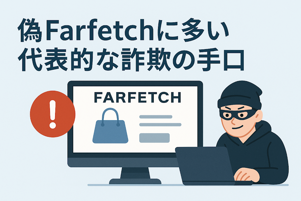 偽Farfetchに多い代表的な詐欺の手口
