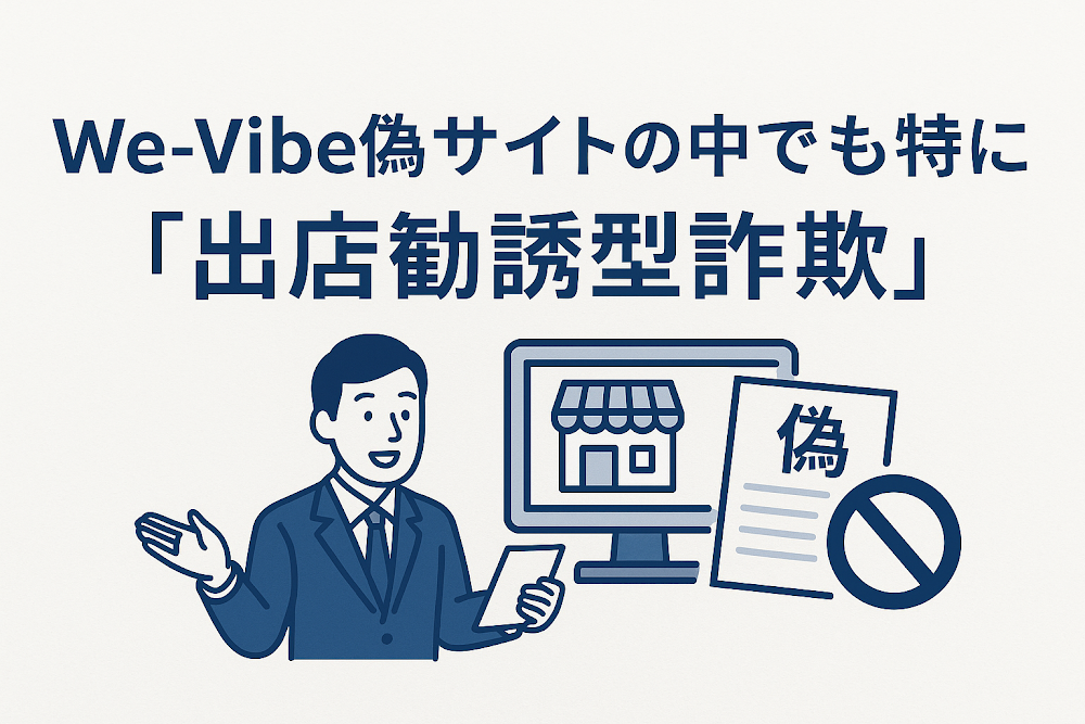 We-Vibe偽サイトの中でも特に多い「出店勧誘型詐欺」