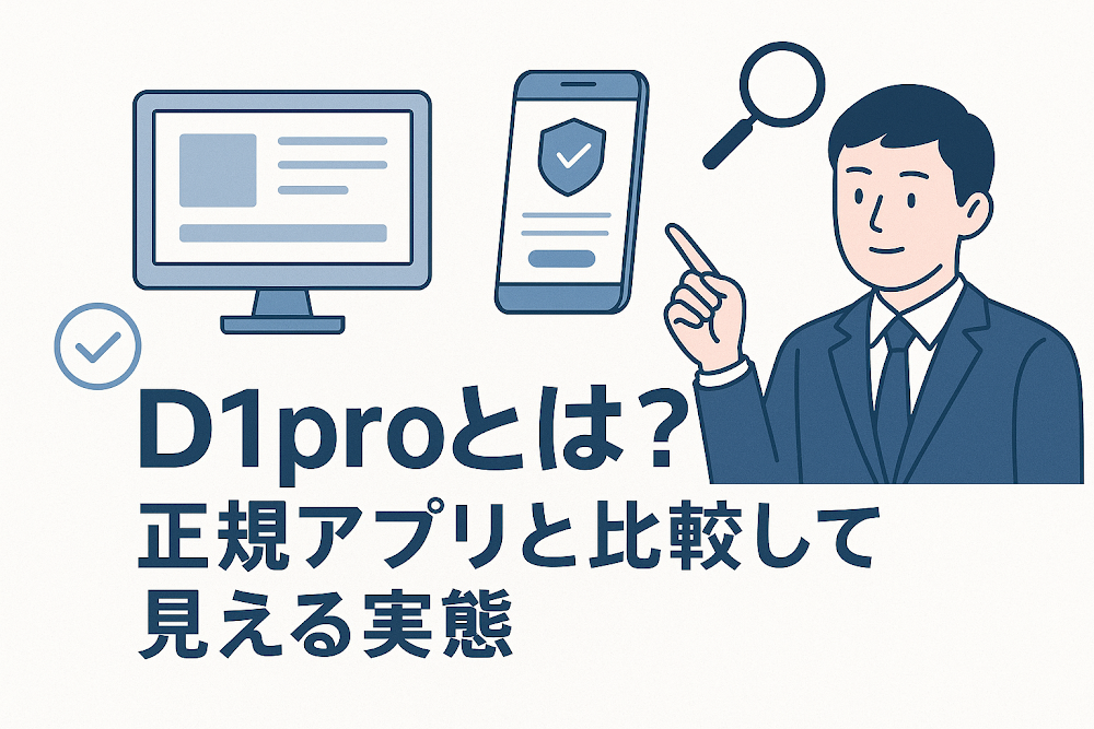 D1proとは？正規アプリと比較して見える実態