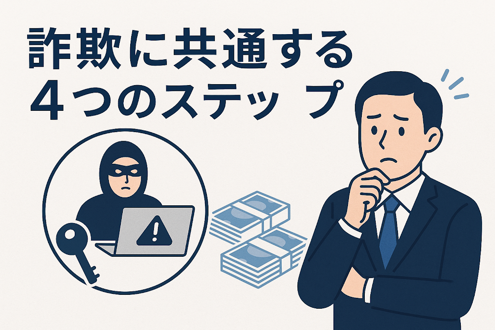 詐欺に共通する４つのステップ