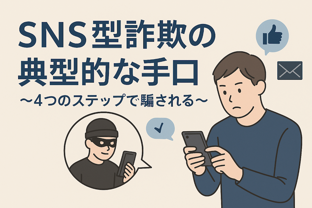 SNS型詐欺の典型的な手口~4つのステップで騙される~