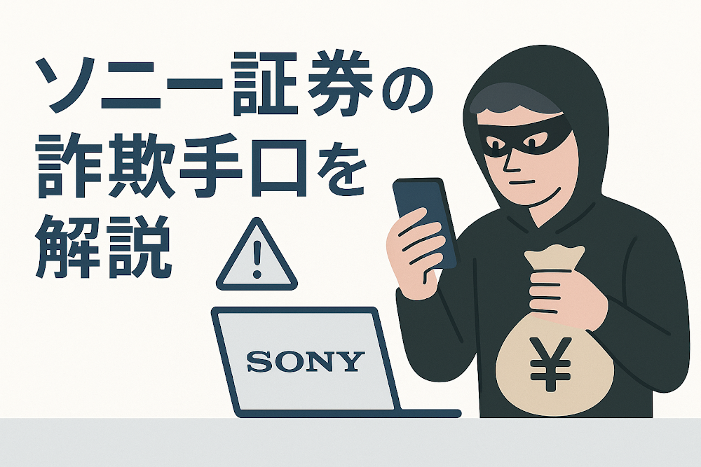 ソニー証券の詐欺手口を解説