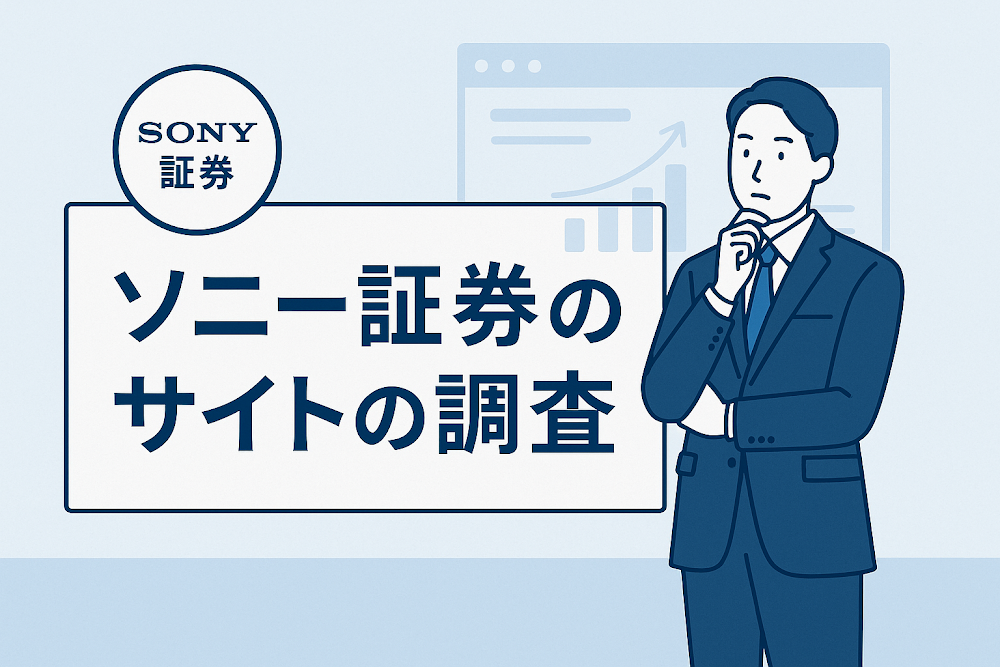ソニー証券のサイトの調査