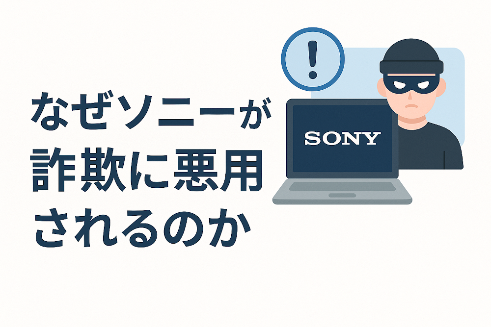 なぜソニーが詐欺に悪用されるのか