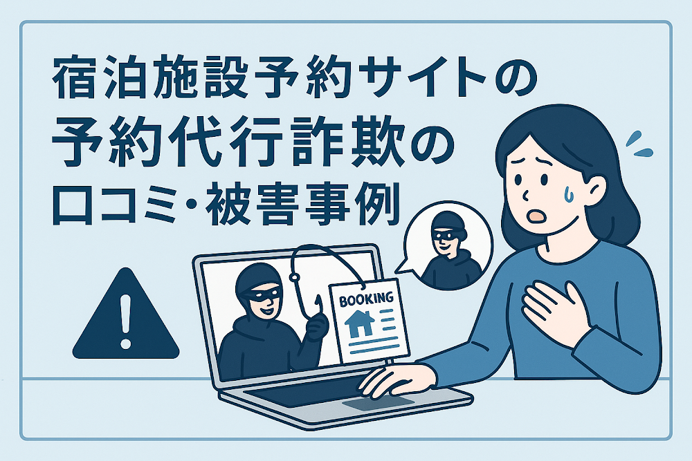 宿泊施設予約サイトの予約代行詐欺の口コミ・被害事例の調査