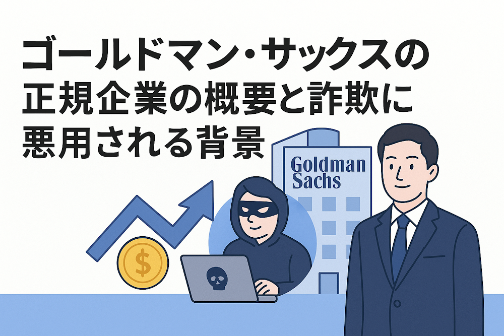 ゴールドマンサックスの正規企業の概要と詐欺に悪用される背景