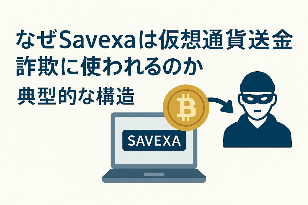 なぜSavexaは仮想通貨送金詐欺に使われるのか｜典型的な構造