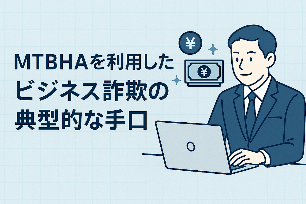 MTBHAを利用したビジネス詐欺の典型的な手口