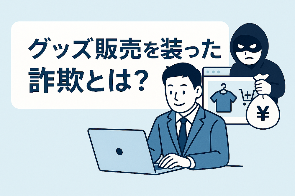 グッズ販売を装った詐欺とは?