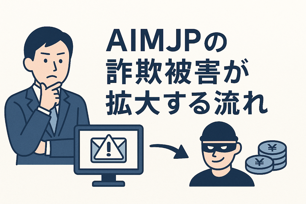 aimjp（AIMJP）の詐欺被害が拡大する流れ