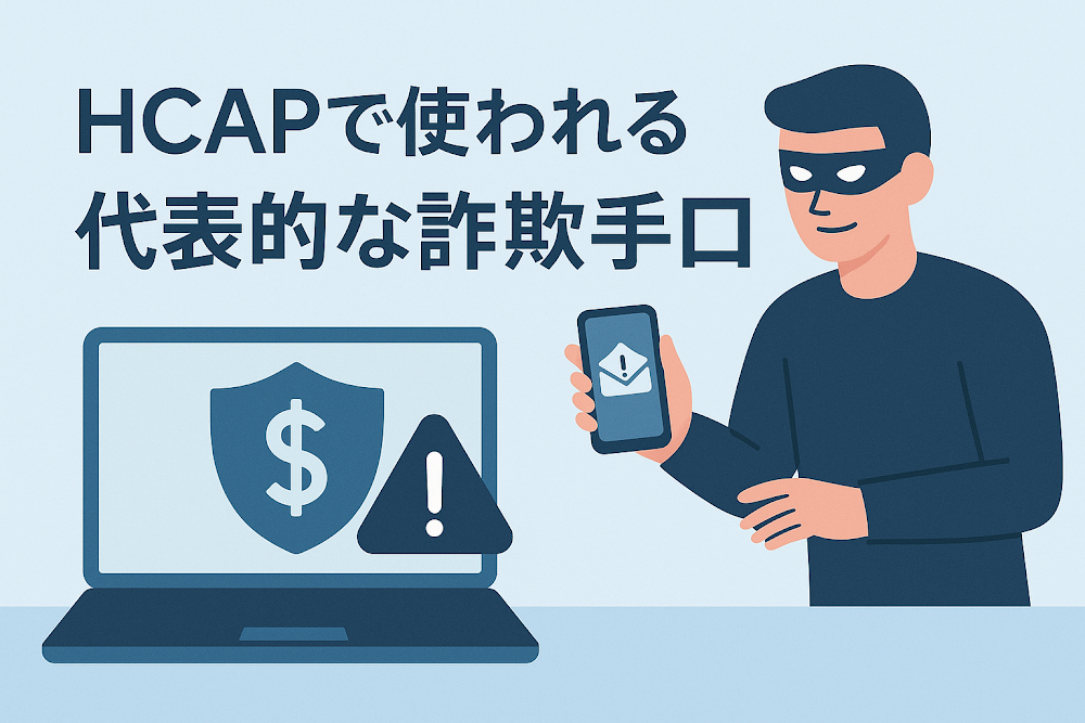 HCAPで使われる代表的な詐欺手口