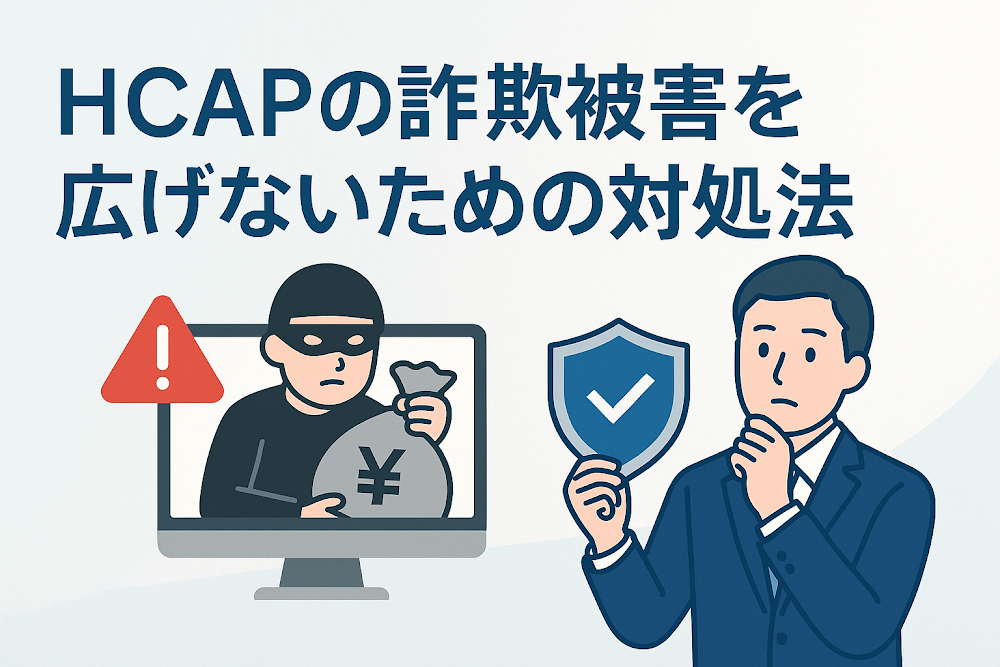 HCAPの詐欺被害を広げないための対処法