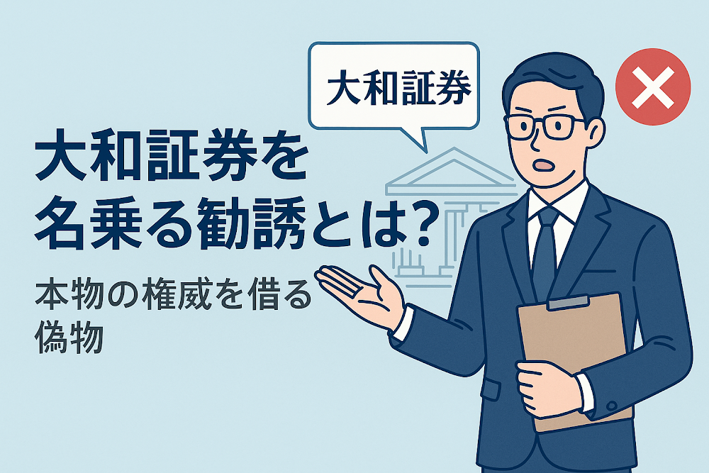 大和証券を名乗る勧誘とは？本物の権威を借る偽物