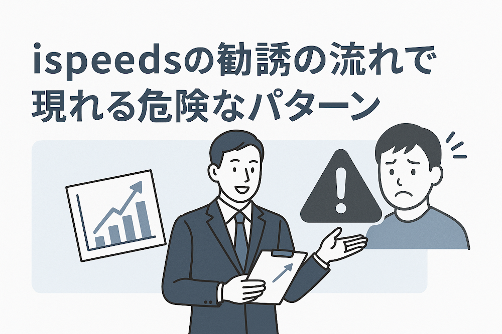 ispeedsの勧誘の流れで現れる危険なパターン