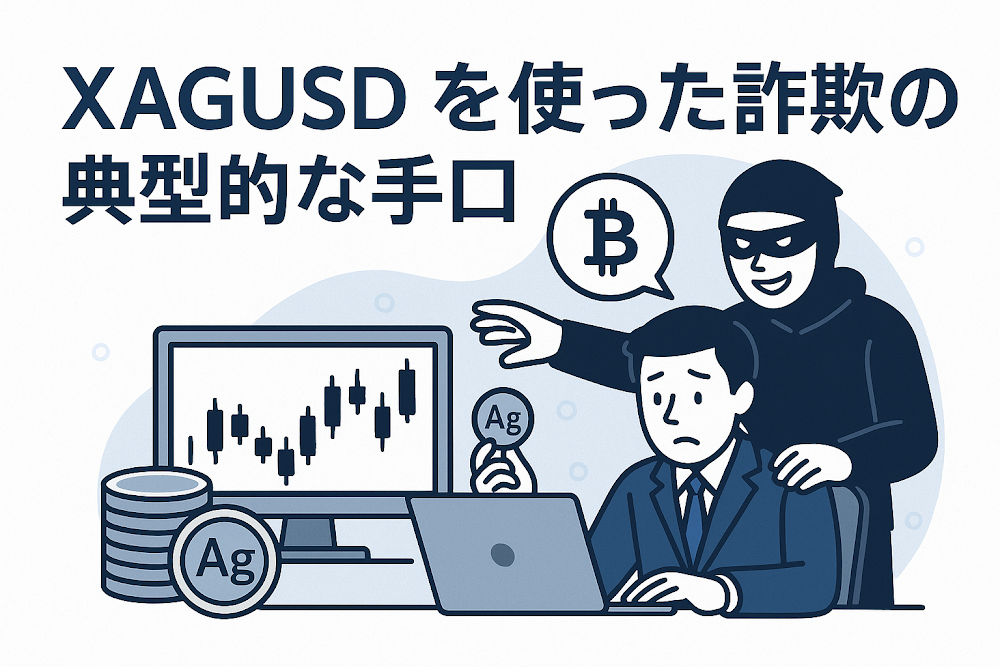 XAGUSDを使った詐欺の典型的な手口