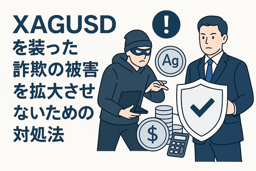 XAGUSD取引を装った詐欺の被害を拡大させないための対処法