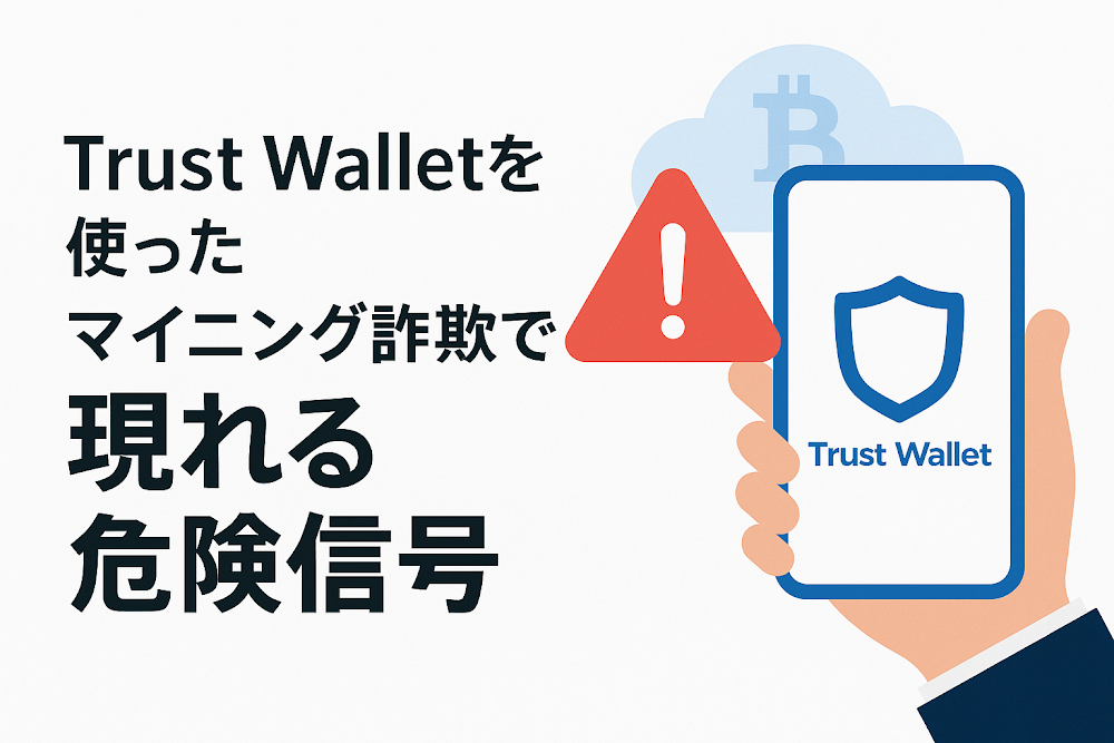 Trust Walletを使ったマイニング詐欺で現れる危険信号