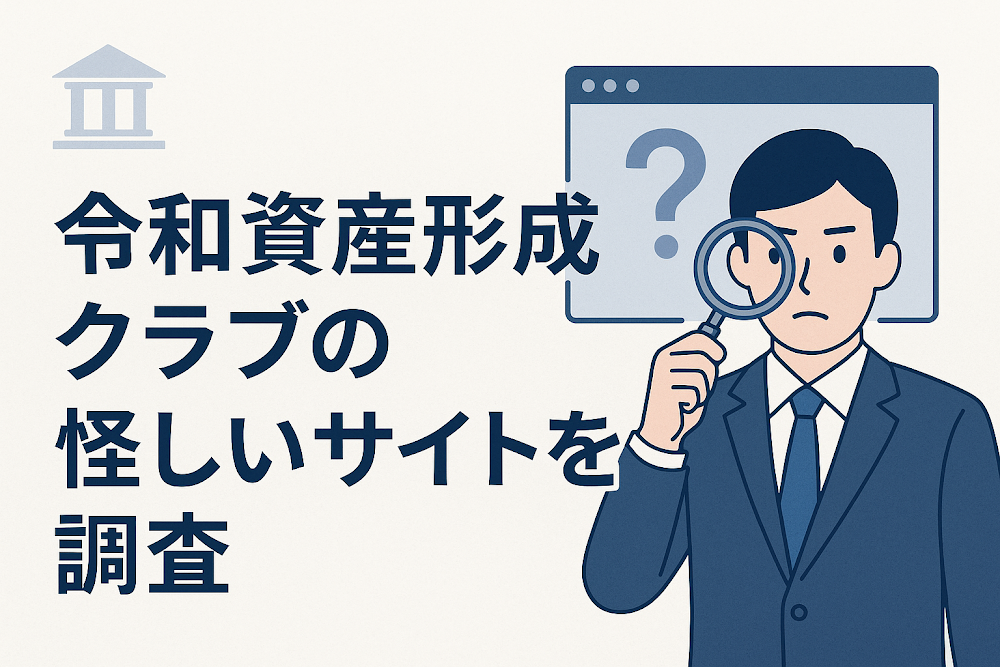 令和資産形成クラブの怪しいサイトを調査