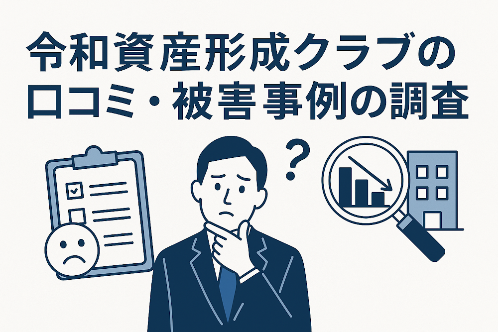 令和資産形成クラブの口コミ・被害事例の調査