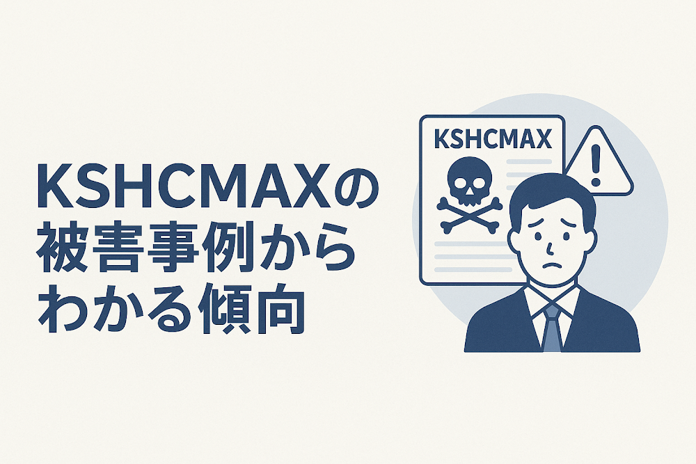 KSHCMAXの被害事例からわかる傾向