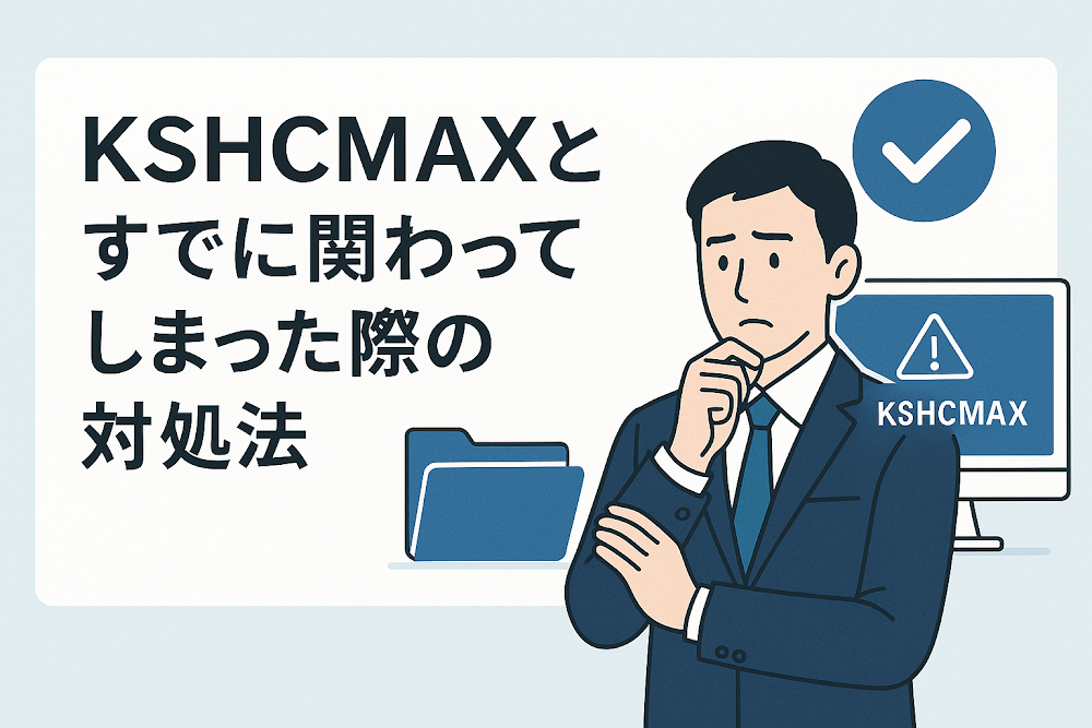 KSHCMAXとすでに関わってしまった際の対処法