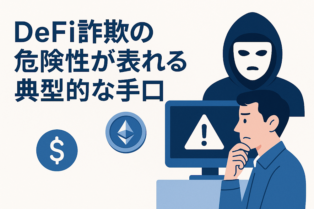 DeFi詐欺の危険性が表れる典型的な手口