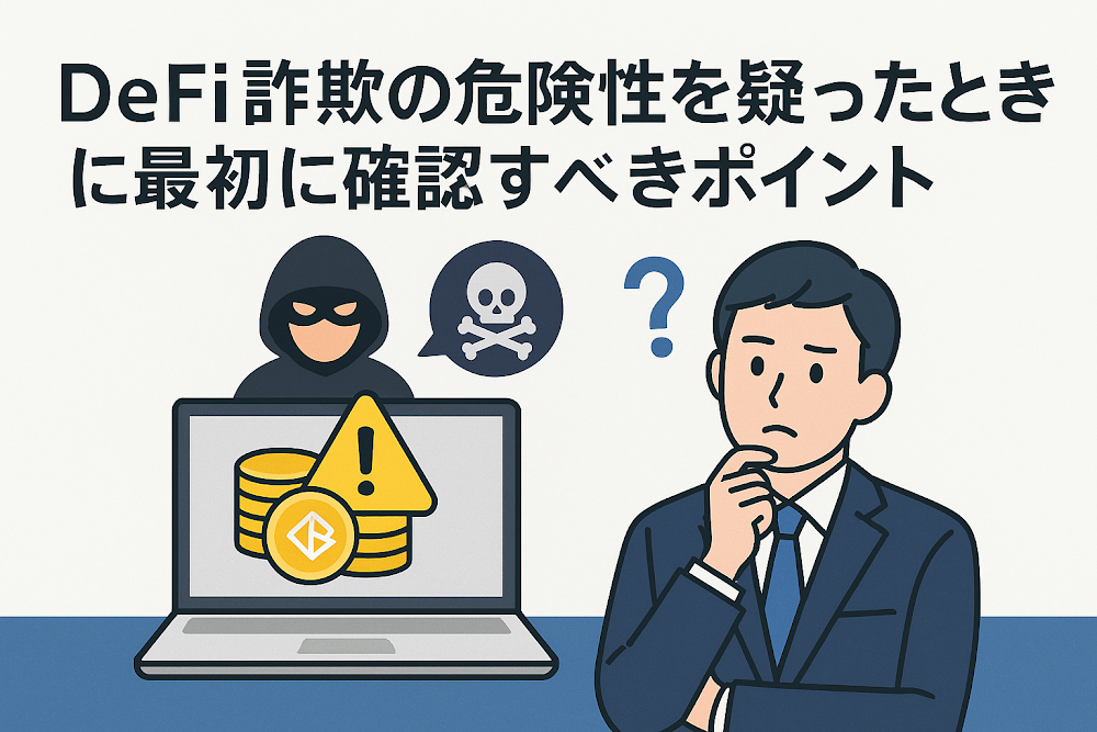 DeFi詐欺の危険性を疑ったときに最初に確認すべきポイント