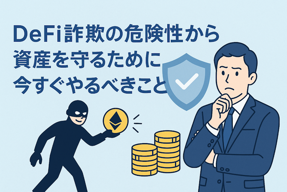 DeFi詐欺の危険性から資産を守るために今すぐやるべきこと