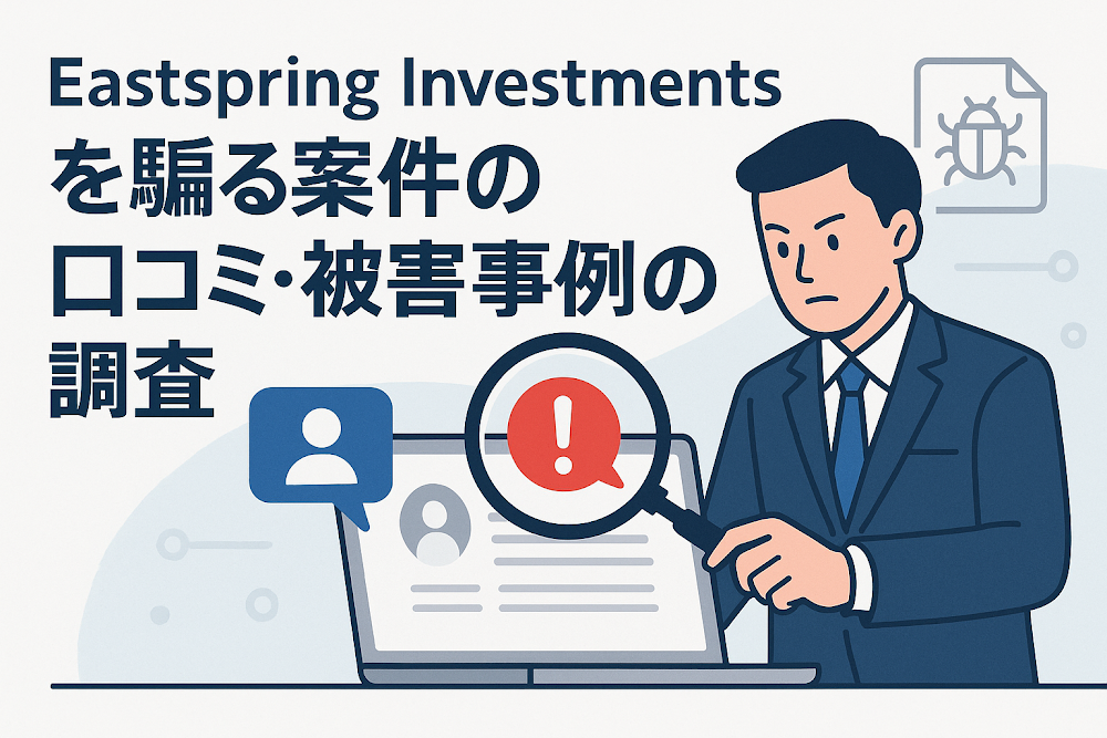 Eastspring Investmentsを騙る案件の口コミ・被害事例の調査