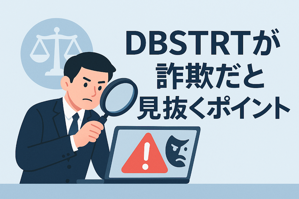 DBSTRTが詐欺だと見抜くポイント