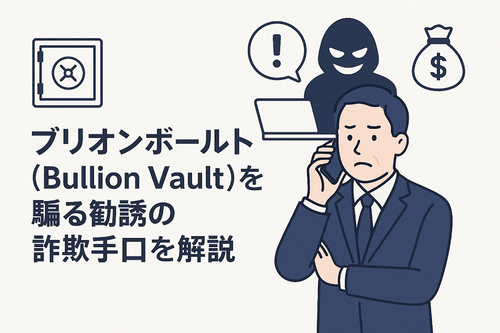 ブリオンボールト（Bullion Vault）を騙る勧誘の詐欺手口を解説