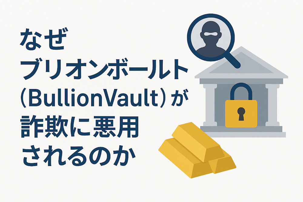 なぜブリオンボールト（Bullion Vault）が詐欺に悪用されるのか