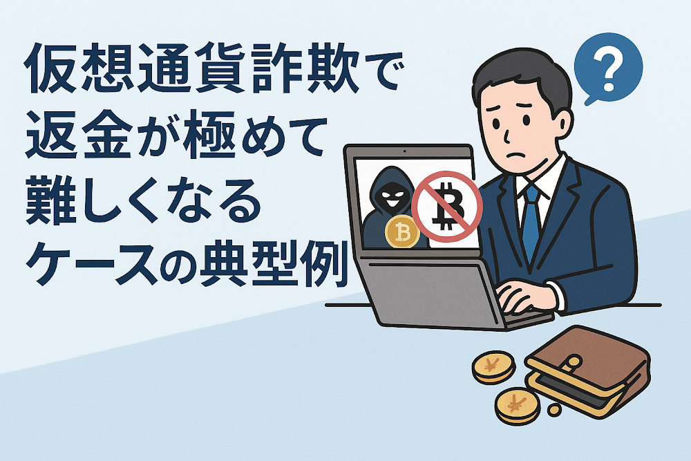 仮想通貨詐欺で返金が極めて難しくなるケースの典型例