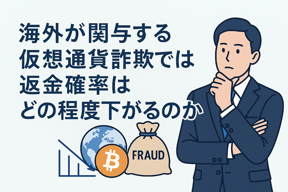 海外が関与する仮想通貨詐欺では返金確率はどの程度下がるのか