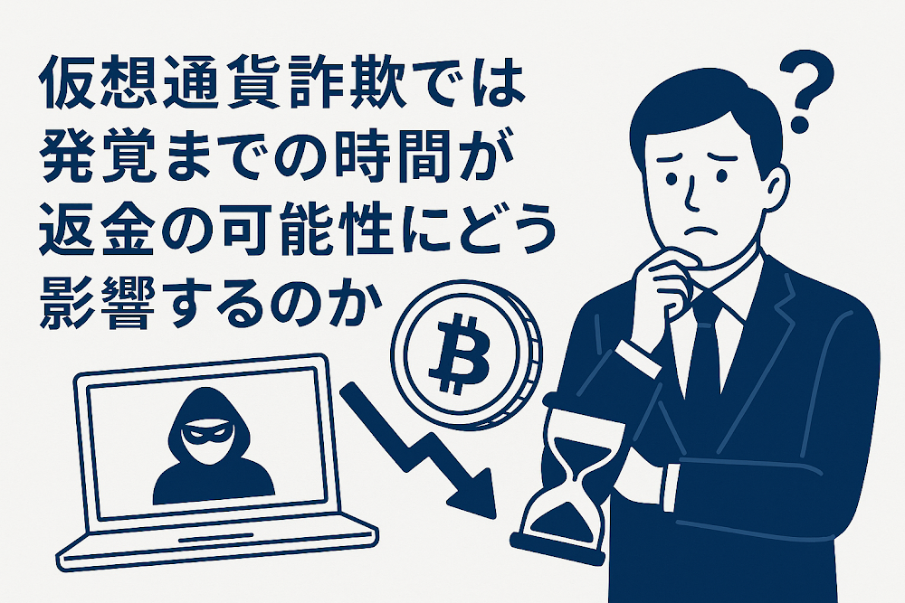 仮想通貨詐欺では発覚までの時間が返金の可能性にどう影響するのか