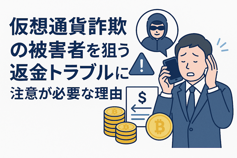 仮想通貨詐欺の被害者を狙う返金トラブルに注意が必要な理由