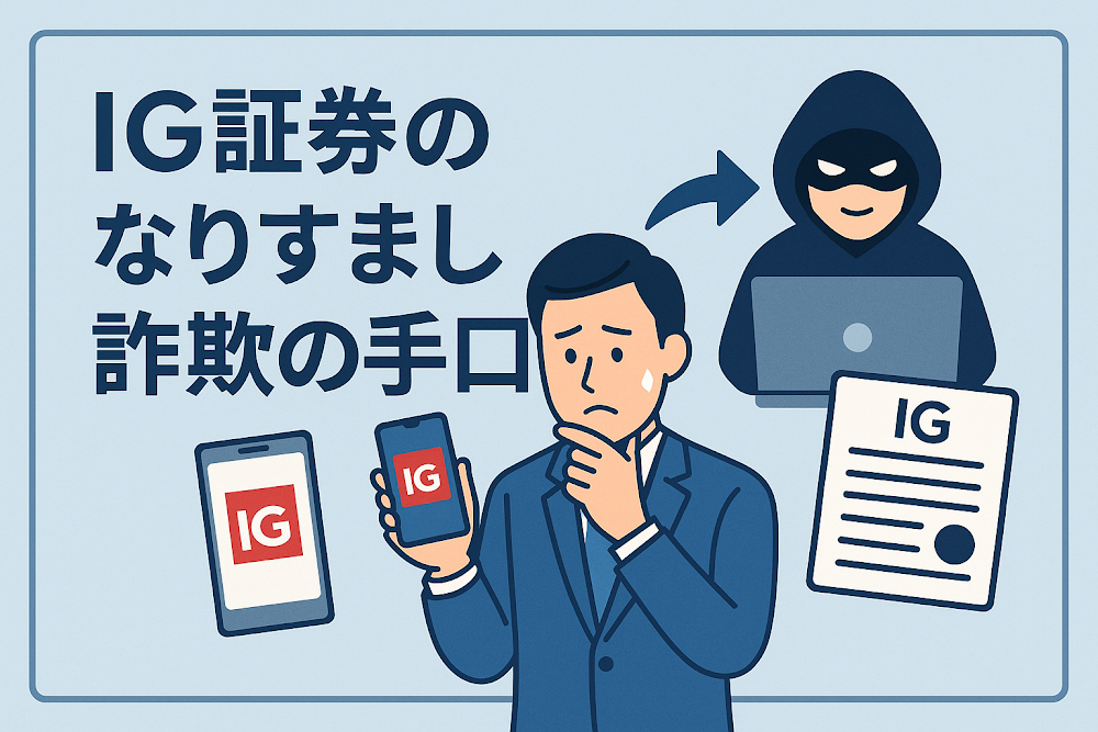 IG証券のなりすまし詐欺の手口